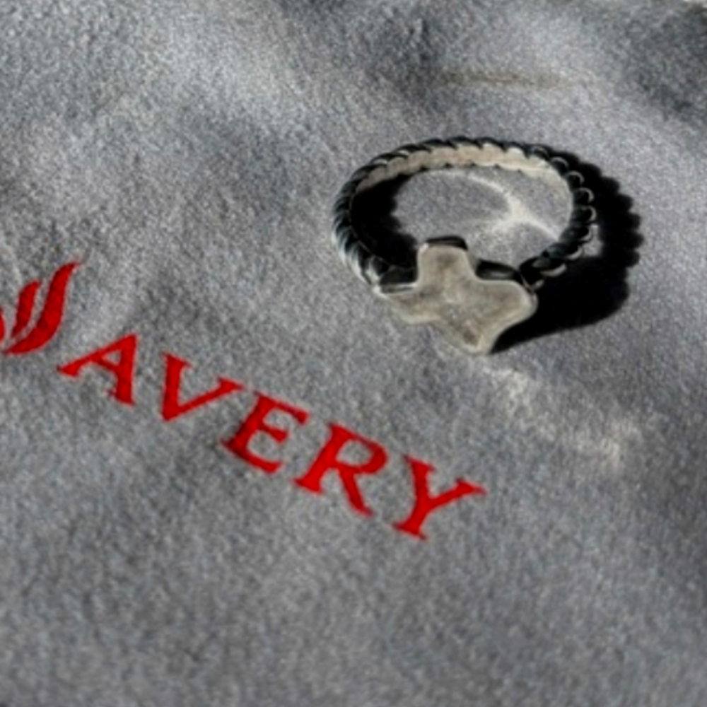 JAMES AVERY 925 Sterling Silver Retired Rare Texas Twisted Ring Size 7.